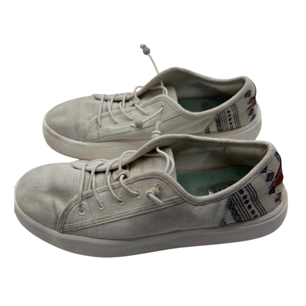 Hey Dude Cody W Crafted Mix Sneaker Women's Size Wide 10 Baja Cream Casual Shoes
